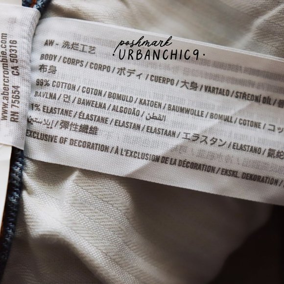 ABERCROMBIE 90s Ultra High Rise Straight Jean 24 - Picture 14 of 15